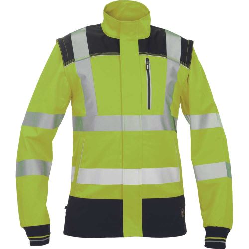 CERVA KNOXFIELD HVPS / HI-VIS pracovní bunda s odepínatelnými rukávy